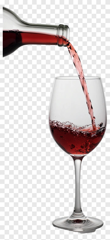 Red Wine Being Poured Into A Glass PNG