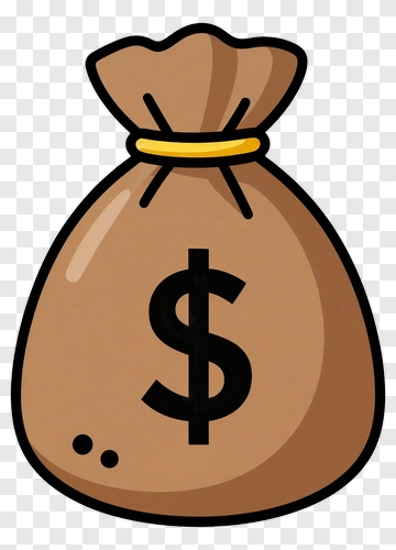 Cartoon Money Bag PNG