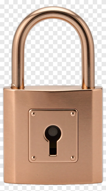 Bronze Padlock PNG