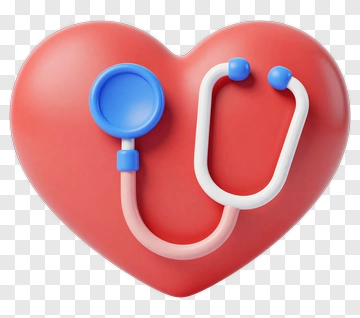 Heart With Stethoscope PNG