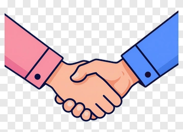 Handshake Between Two People PNG