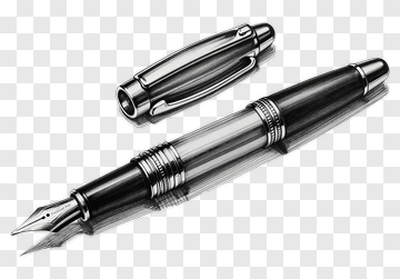 Fountain Pen With Cap PNG