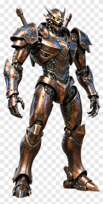 3D Robot Warrior PNG