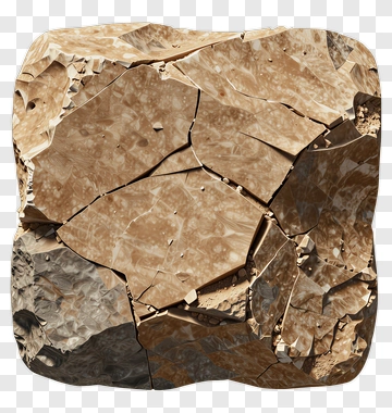 Cracked Rock Surface PNG