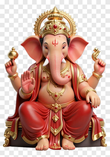 Colorful Ganesha Statue PNG