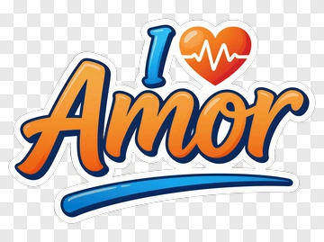 I Love Amor Design PNG