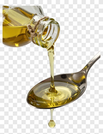 Olive Oil Pouring Into A Spoon PNG