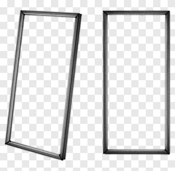Black Picture Frame Set PNG