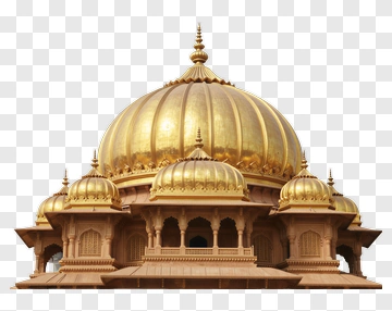 Golden Dome Structure PNG