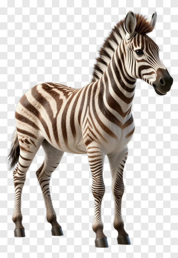 3D Zebra PNG