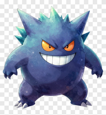 Gengar Pokémon Character PNG