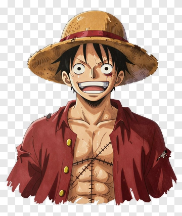 Cartoon Character Wearing A Straw Hat PNG