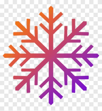 Colorful Snowflake PNG