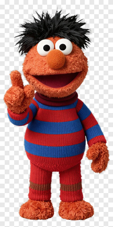 Cartoon Character With Striped Sweater PNG