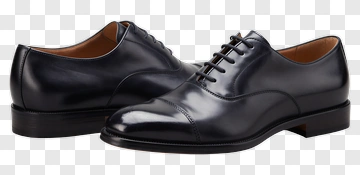 Black Leather Dress Shoes PNG