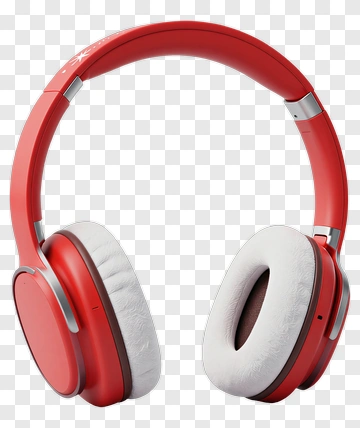 Red Headphones PNG