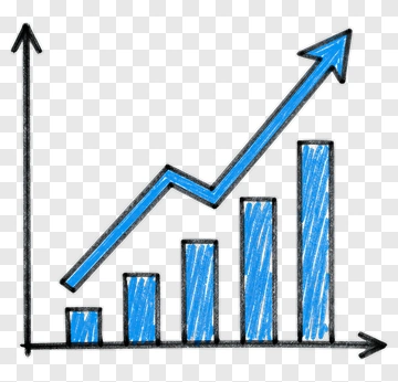 Graph Showing Increasing Trend PNG