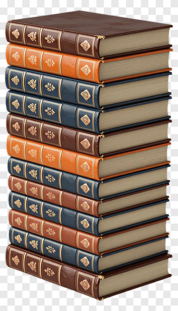 Stack Of Classic Books PNG