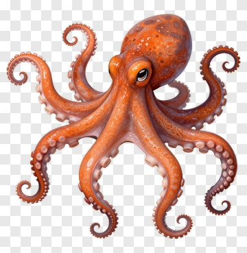 Realistic Octopus PNG