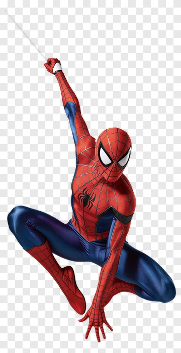 Spider-Man Posing In Action PNG