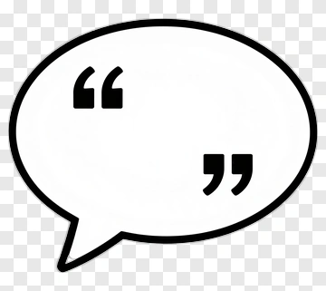 Speech Bubble With Quotation Marks PNG