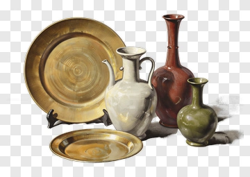 Decorative Pottery And Plates Collection PNG