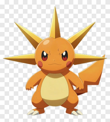 Cartoon Fire-Type Pokémon Character PNG
