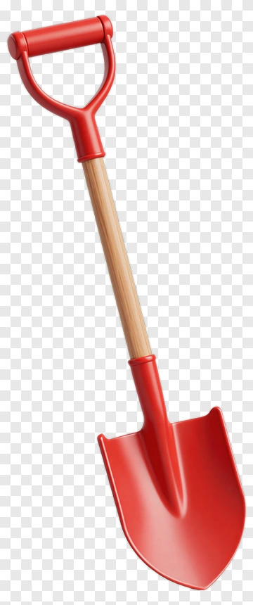 Red Garden Shovel PNG