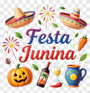 Festa Junina Celebration Elements PNG
