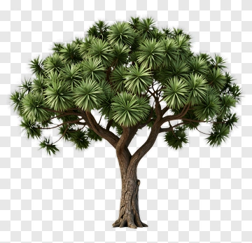 Realistic Tree With Dense Green Foliage PNG