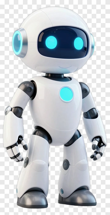3D Robot Character PNG