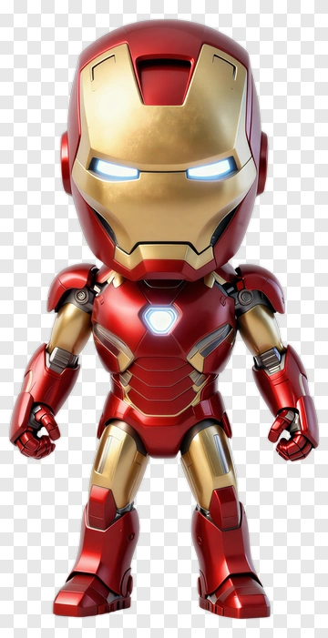 Chibi Iron Man Figure PNG