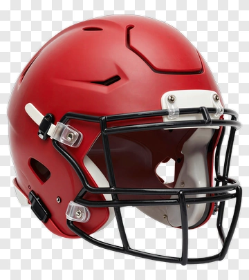 Red Football Helmet PNG