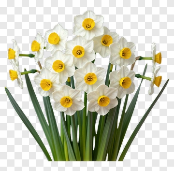 Daffodil Flower Bouquet PNG