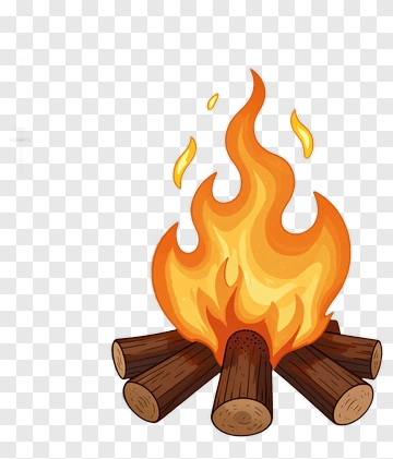 Campfire With Flames PNG