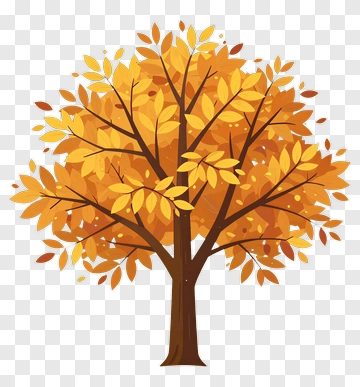 Colorful Autumn Tree PNG