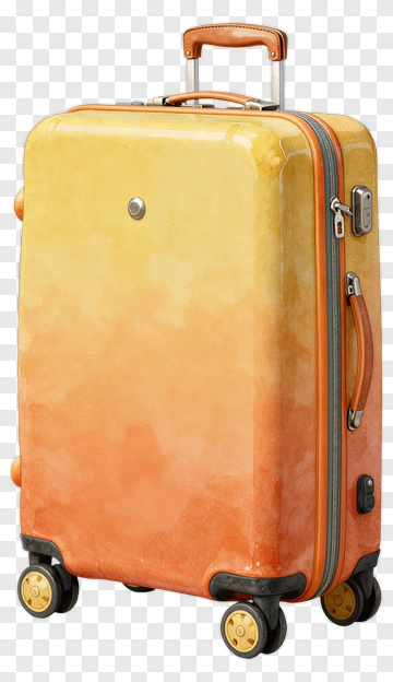 Colorful Luggage Suitcase PNG