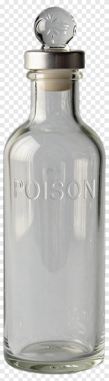 Glass Poison Bottle With Stopper PNG