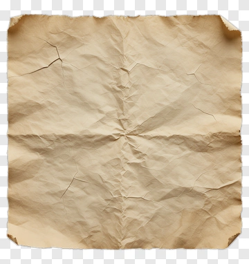 Wrinkled Vintage Paper Background PNG