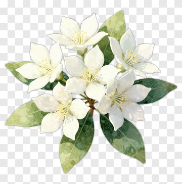 White Flower Bouquet PNG