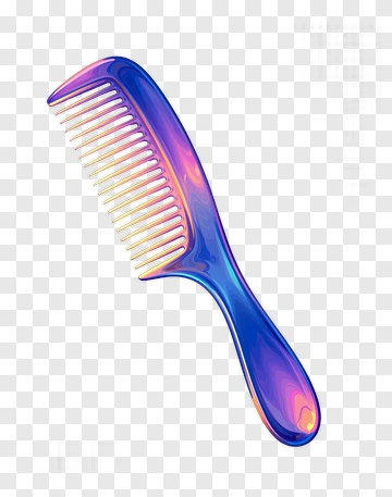 Colorful Hair Comb PNG