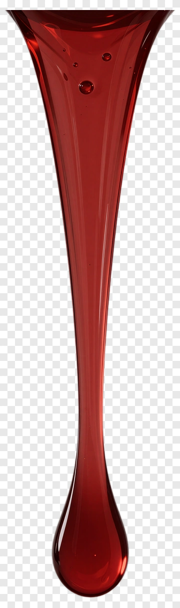 Red Liquid Droplet PNG