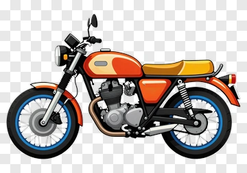 Cartoon Motorcycle PNG