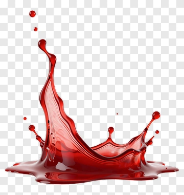 Red Liquid Splash PNG
