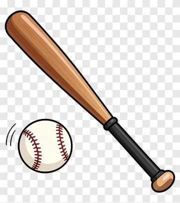 Baseball Bat And Ball PNG