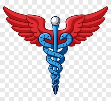 Medical Caduceus With Wings PNG