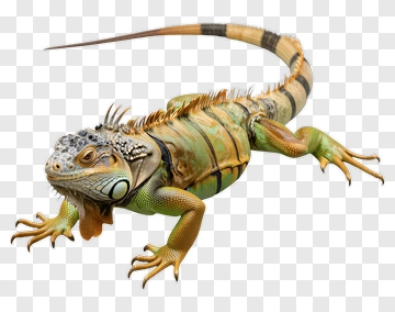 Iguana With Detailed Scales PNG