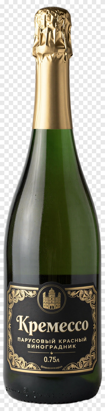 Kremesso Sparkling Red Wine Bottle PNG