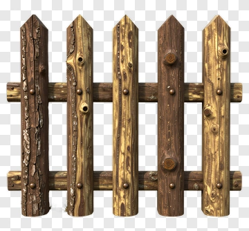 Wooden Fence Panel PNG