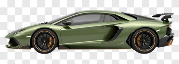 Green Sports Car PNG